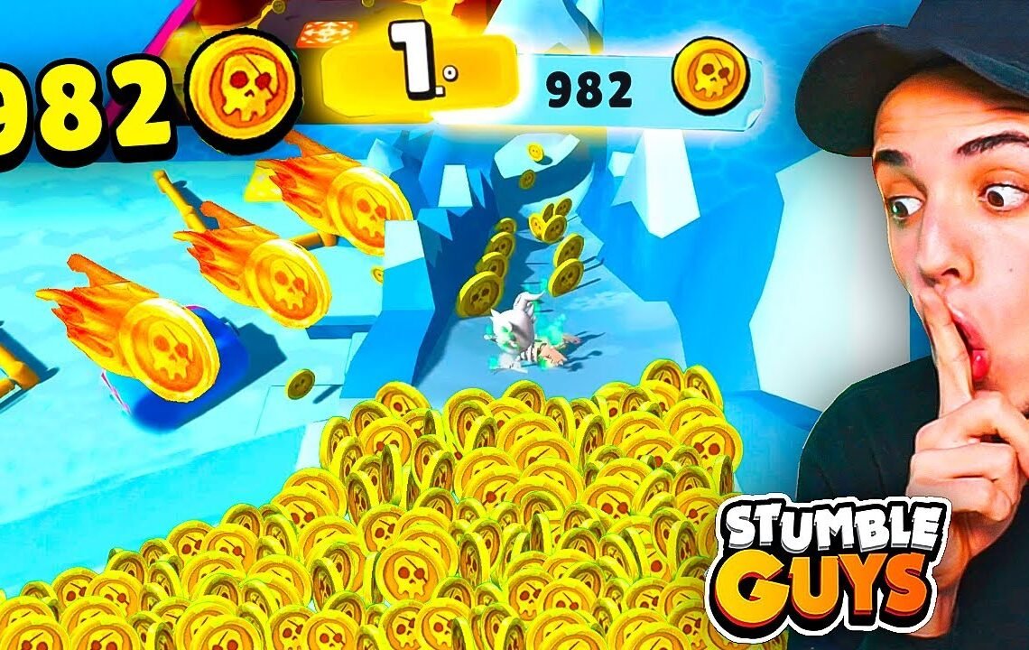ROMPÍ el RECORD *982 MONEDAS* en el NUEVO MAPA de STUMBLE GUYS!! 😱