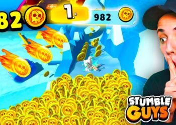 ROMPÍ el RECORD *982 MONEDAS* en el NUEVO MAPA de STUMBLE GUYS!! 😱