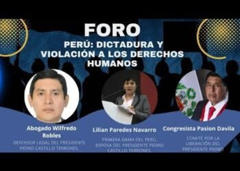 PRIMERA DAMA, LILIA PAREDES, Y ABOGADOS DEL PRESIDENTE PARTICIPAN EN FORO DICTADURA EN PERÚ – 06 MAR