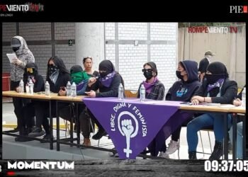 La conferencia de prensa de las alumnas organizadas de las 5 Unidades de la UAM: MOMENTUM