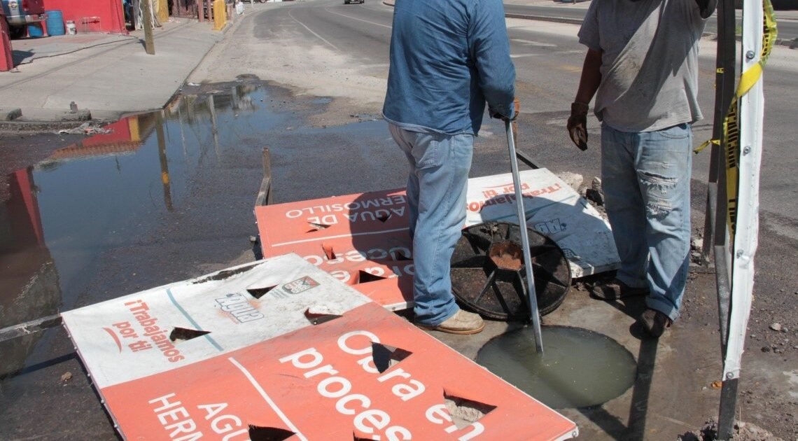 Inician trabajos de rehabilitación en tubería colapsada en Serna y Paseo del Río Sonora: Agua de Hermosillo Inician trabajos de rehabilitación en tubería colapsada en Serna y Paseo del Río Sonora: Agua de Hermosillo
