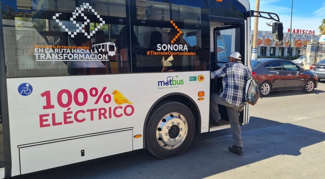 Ponen a prueba camión eléctrico en Hermosillo
