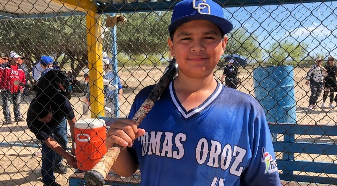 Alfonso del Valle espera su triunfo junto a la Liga Tomás Oroz Gaytán en el Campeonato Estatal de Beisbol Infantil de El Imparcial