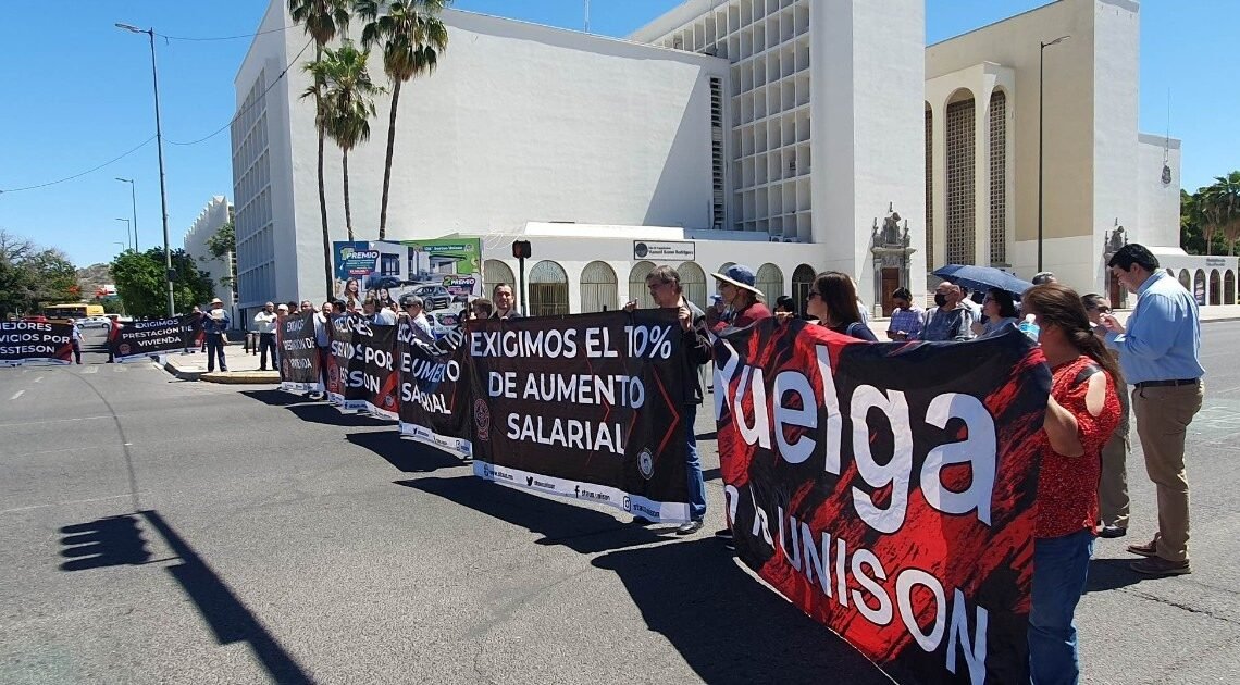 Unison: Se manifiestan pacíficamente miembros del STAUS 
