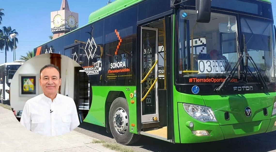 Realiza recorrido Gobernador a bordo de camiones eléctricos