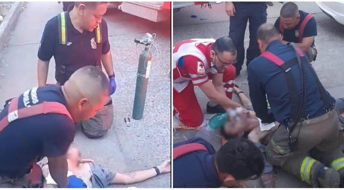 Bomberos de Hermosillo logran reanimar a persona en accidente