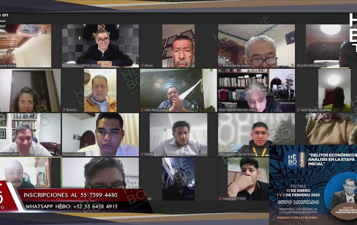 HÈBO TV  |  CURSO INTERACTIVO PRINCIPIOS BÁSICOS DEL DERECHO PENAL  |  LUNES 30 ENERO 2023
