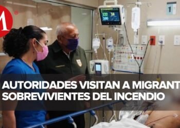Comisionado del INM visita a migrantes heridos tras incendio en Ciudad Juárez que dejó 39 muertos