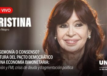 En vivo desde la Universidad Nacional de Río Negro para recibir la distinción Honoris Causa