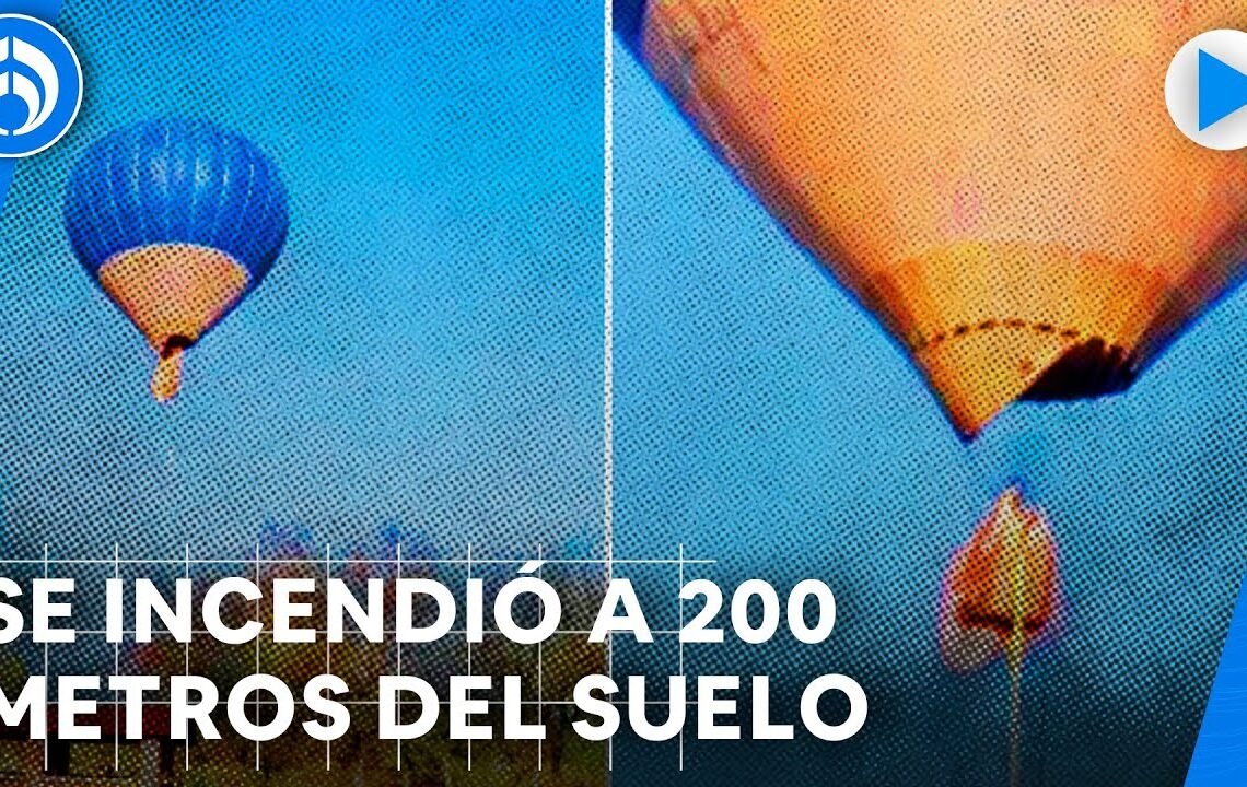 Globo aerostático se incendia en Teotihuacán; reportan 2 personas fallecidas