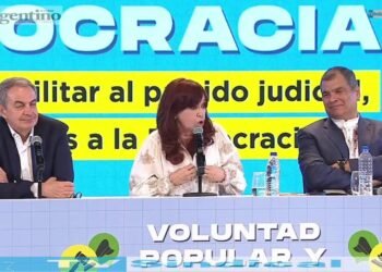 Cristina Fernández de Kirchner en el III Foro Mundial de Derechos Humanos.