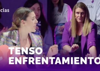 8M: MUJERES contra la 'LEY TRANS' interrumpen el ACTO FEMINISTA presidido por IRENE MONTERO | RTVE