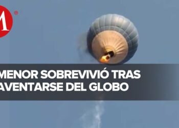Menor sobrevivió a incendio de globo aerostático en Teotihuacan porque saltó durante incidente