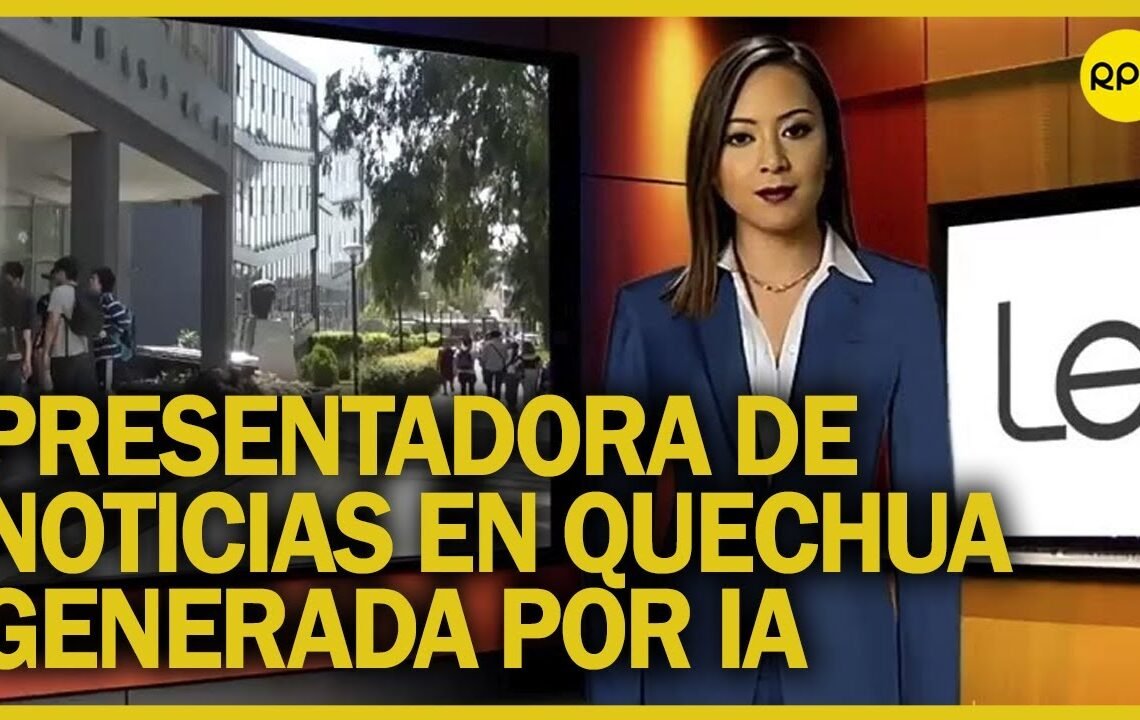 Conoce a Illariy, presentadora de noticias en quechua generada por inteligencia artificial