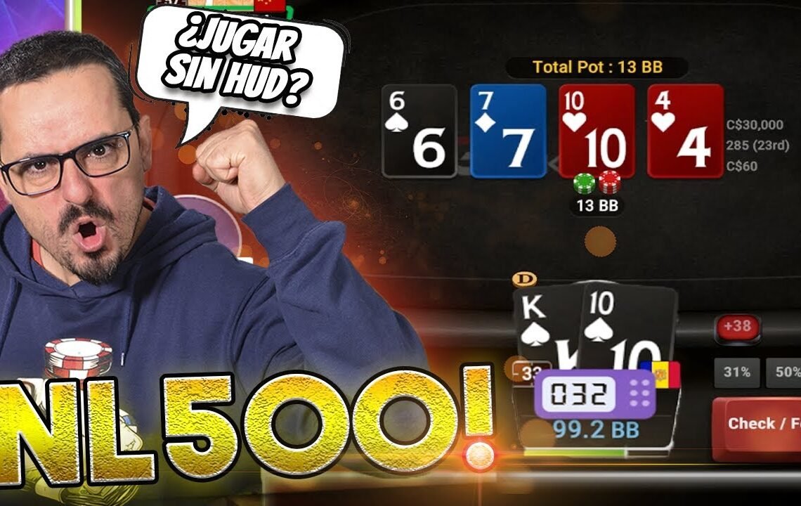 ♠️¿Jugar en GG sin HUD? – 🔥Sesión NL500 – Parte 1 – Descartespoker🚀