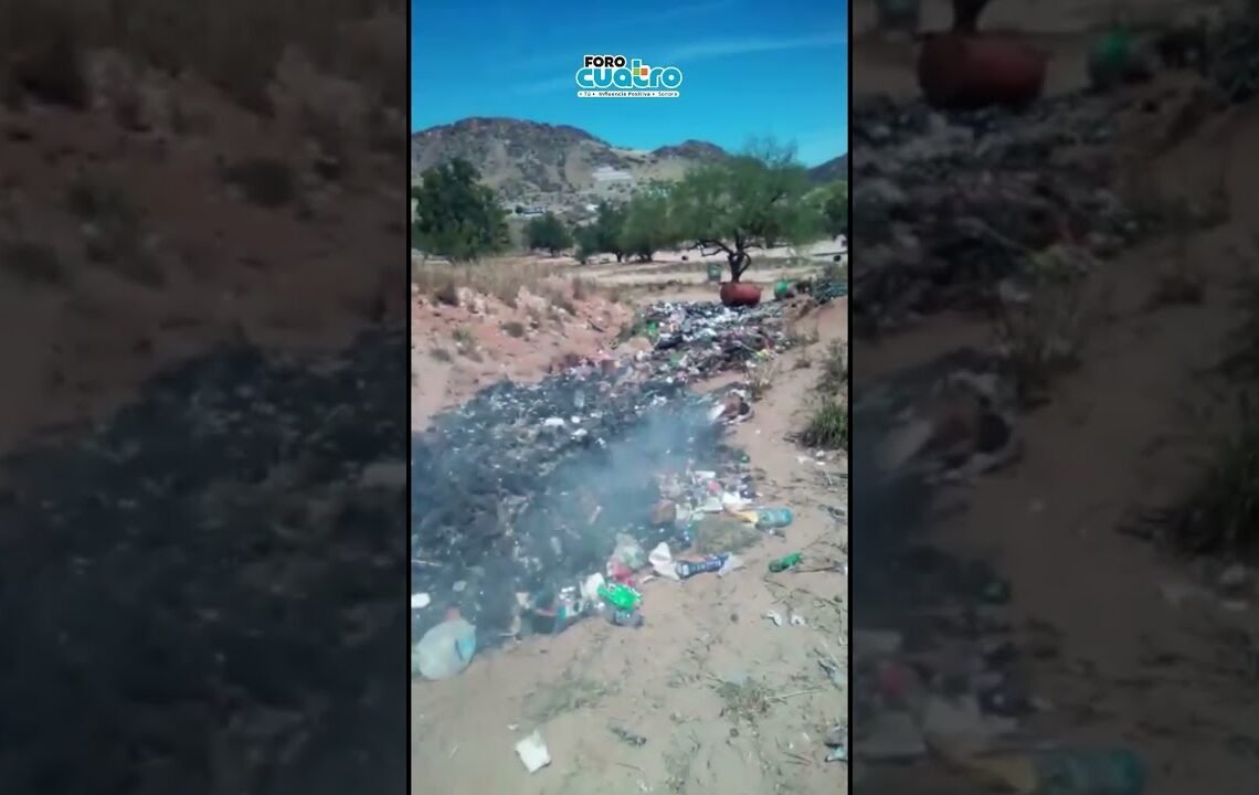 #montaña de #basura y veladoras provoca un #fuego en #hermosillo  | Foro Cuatro TV #shorts #new