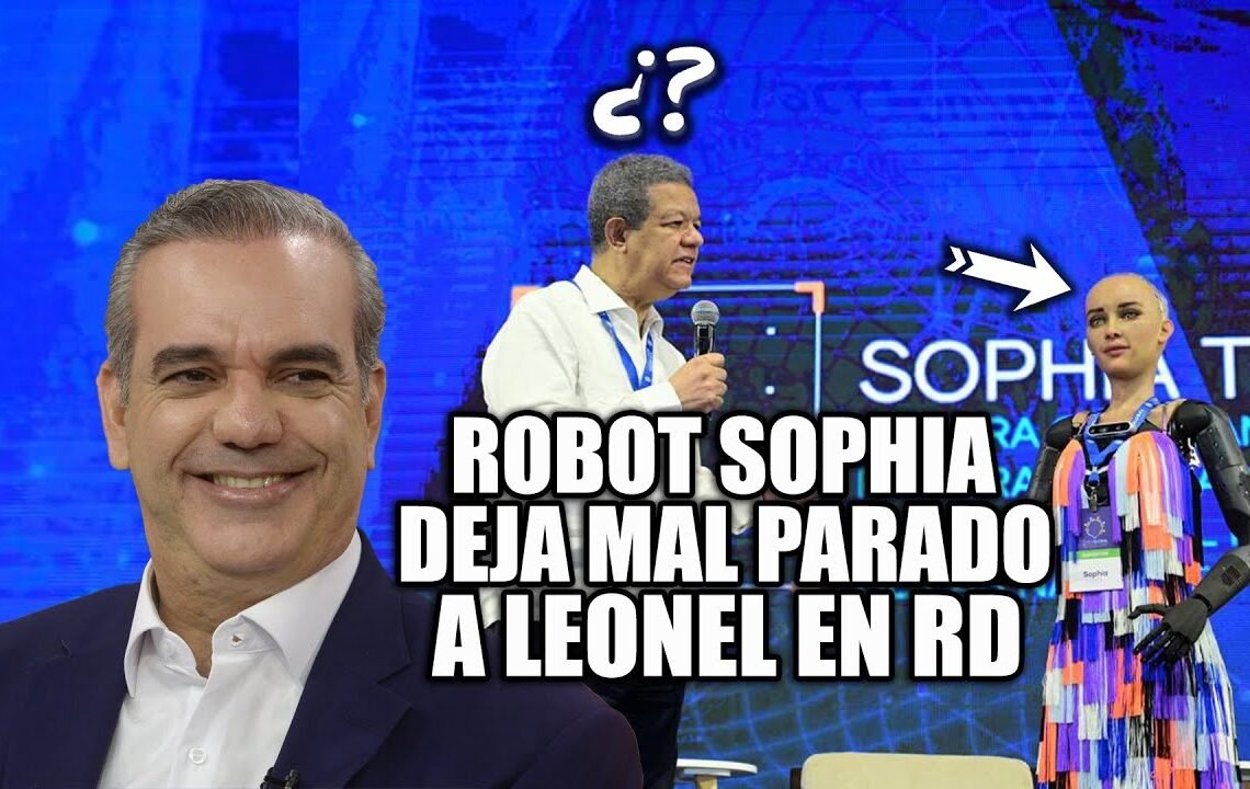 Robot Sophía deja mal parado a Leonel Fernández con pregunta que luego quiso maquillar!!!