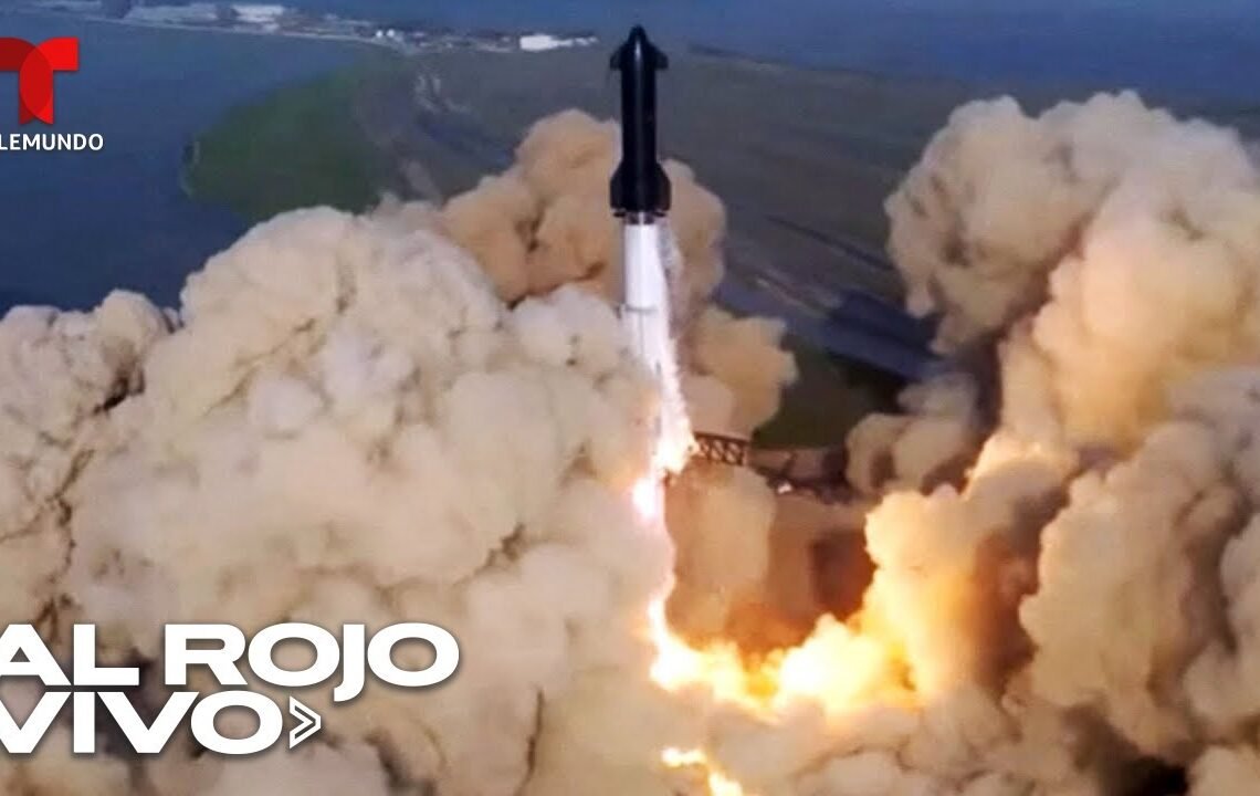 SpaceX lanza el cohete Starship y explota cuatro minutos después | Al Rojo Vivo | Telemundo