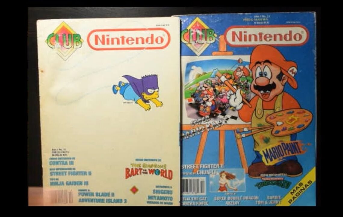 Hojeando Club Nintendo variadas con César Córdova usando MiSTer FPGA