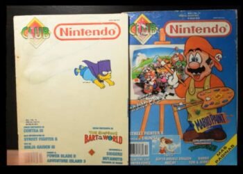 Hojeando Club Nintendo variadas con César Córdova usando MiSTer FPGA