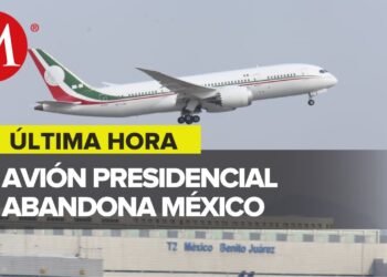 El avión presidencial despega del aeropuerto AICM; CdMx