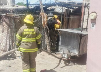 Se incendia casa en la colonia Cerro de La Campana en Hermosillo