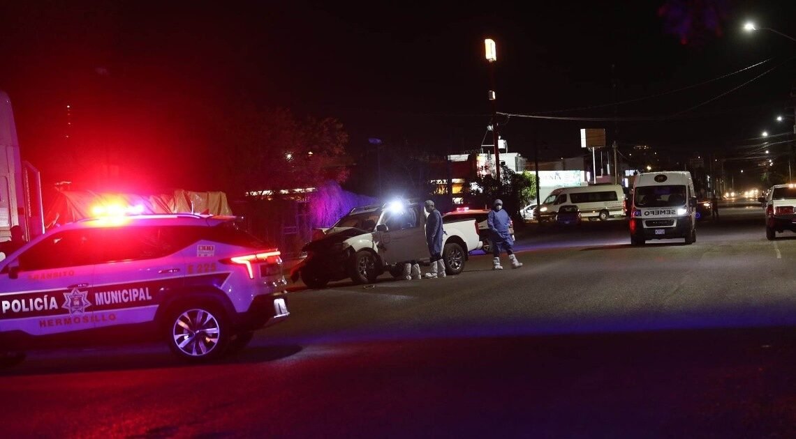 Muere hombre al sufrir impacto automovilístico al norte de Hermosillo