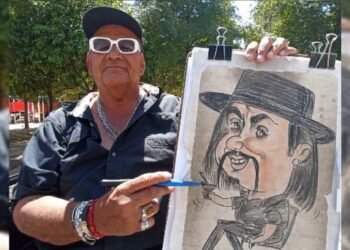 Ignacio Heredia tiene talento para hacer divertidas caricaturas