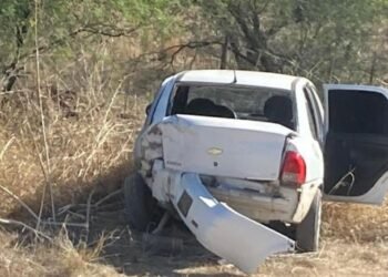 Se registra choque en la carretera Hermosillo-Ures