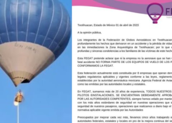 FEGAT aclara que globo incendiado no formaba parte de su equipo de vuelo