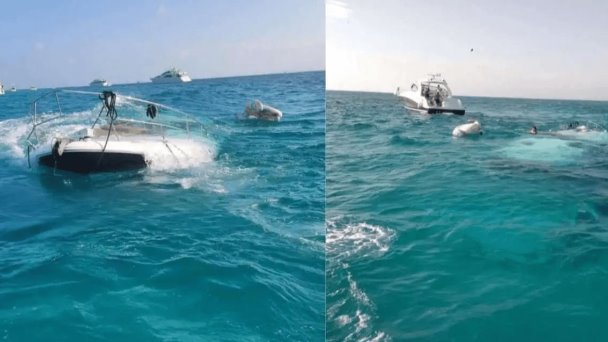 Video: yate se hunde por fallas mecánicas; iban 15 personas a bordo Video: yate se hunde por fallas mecánicas; iban 15 personas a bordo