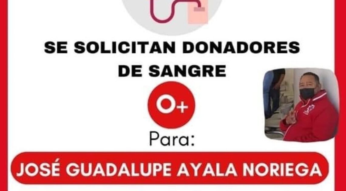 Socorrista de la Cruz Roja pide donadores de sangre para cirugía