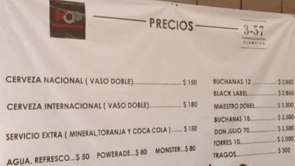 Indigna en redes costo de bebidas en el Palenque de Hermosillo Indigna en redes costo de bebidas en el Palenque de Hermosillo
