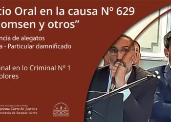 TOC Nº 1 de Dolores. Juicio en la causa Nº 629. Audiencia de alegatos.