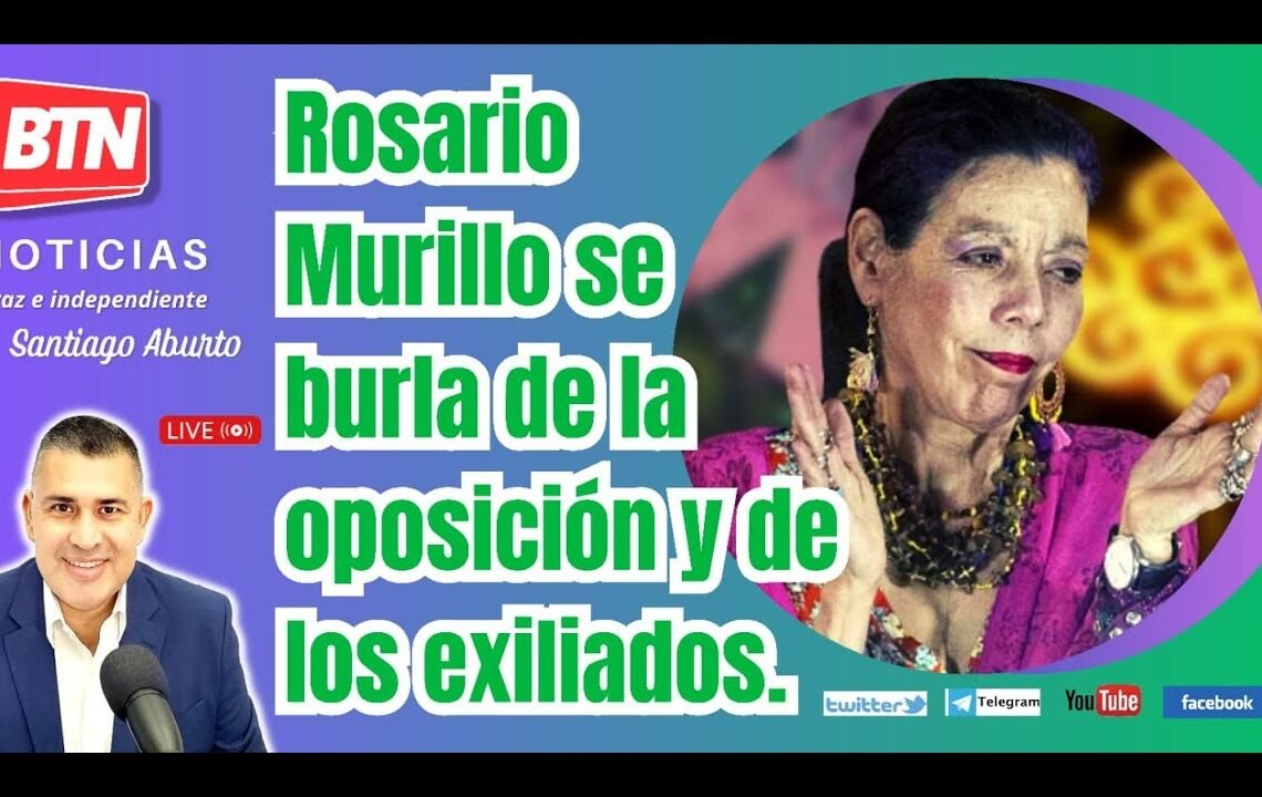 En Vivo: Rosario Murillo se burla de la oposición y de los exiliados. 28 Abril 2023.
