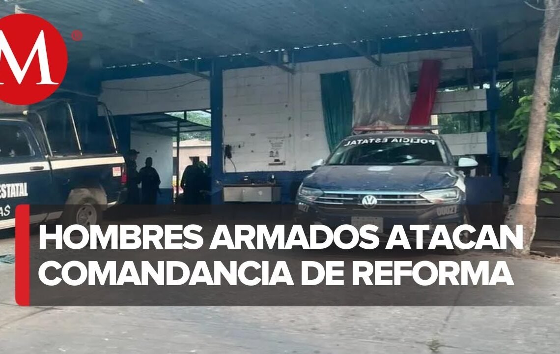 Hieren a cuatro policías tras ataque a comandancia en Chiapas