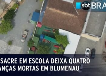 Massacre em escola deixa quatro crianças mortas em Blumenau | SBT Brasil (05/04/23)