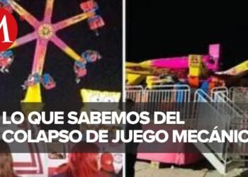 Falla mecánica causó el desplome de un juego mecánico en feria de Nogales, Sonora