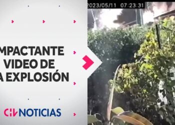 IMPACTANTE VIDEO muestra cómo se registró la explosión desde una casa vecina en Lo Barnechea