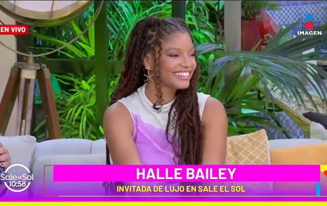 La Sirenita Halle Bailey EN VIVO en el foro de Sale el Sol