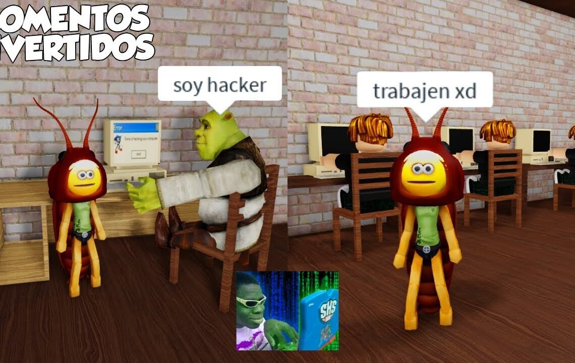 CONVIÉRTETE EN HACKER MOMENTOS DIVERTIDOS (ROBLOX)