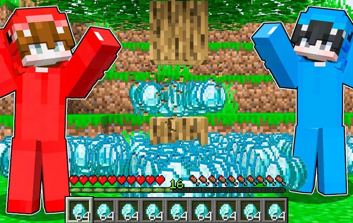 Minecraft Pero los Objetos son Aleatorios y se Multiplican