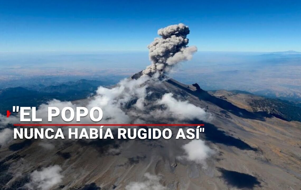 “El volcán nunca había RUGIDO así”: Habitantes de San Buenaventura, Puebla, sobre el Popocatépetl