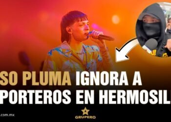 Peso Pluma rechaza a reporteros en Hermosillo