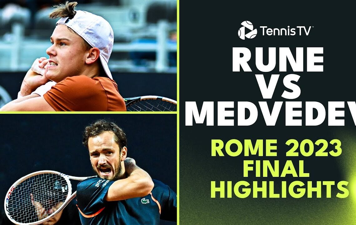 Holger Rune vs Daniil Medvedev For The Title 🏆 | Rome 2023 Final Highlights