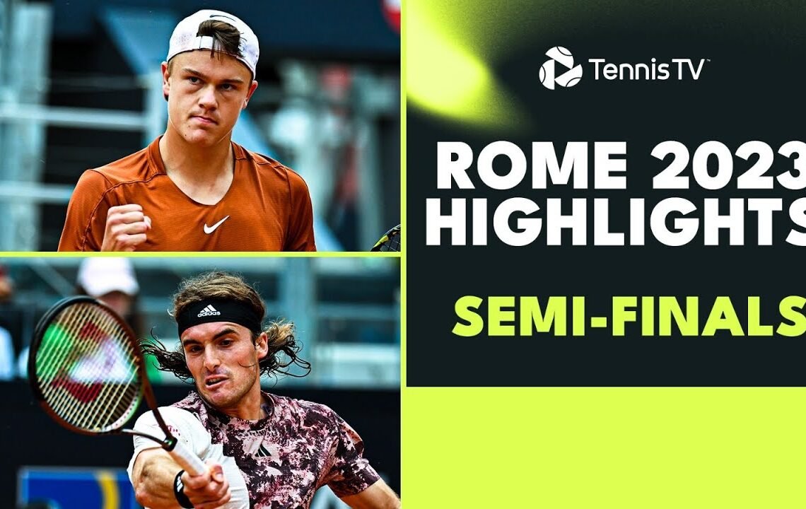 Medvedev Battles Tsitsipas; Rune vs Ruud | Rome 2023 Semi-Final Highlights