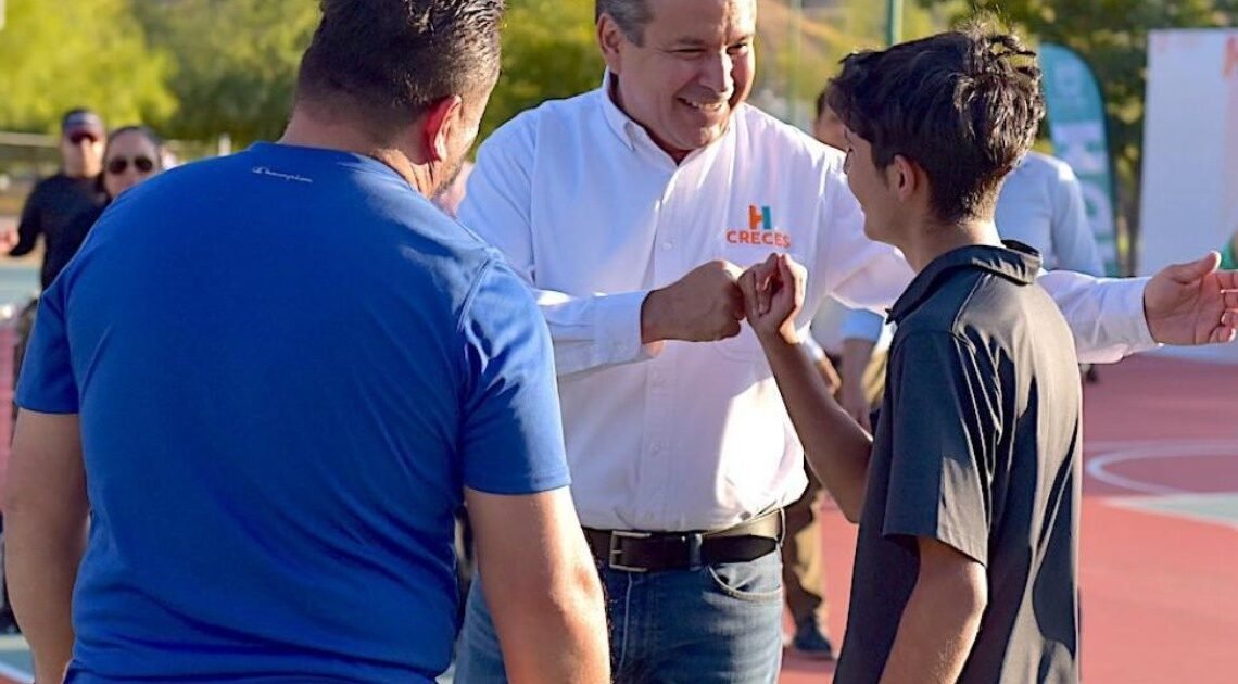 Hermosillo: Entrega Antonio Astiazarán canchas de pickleball en El Cárcamo