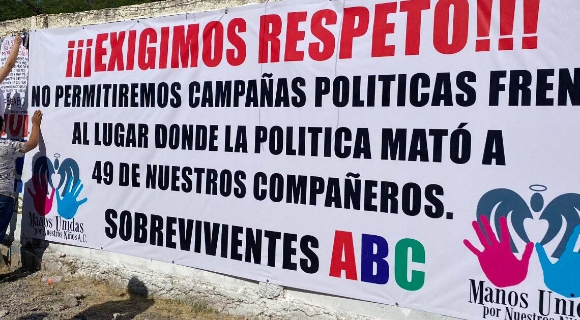 Hermosillo: Exigen padres ABC no colocar propaganda política en lo que fue guardería