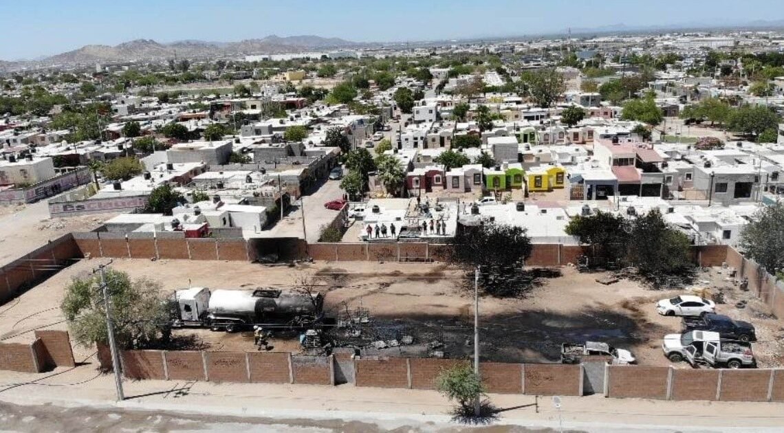 Autoridades investigan incendio en colonia Agualurca por posible relación con huachicol