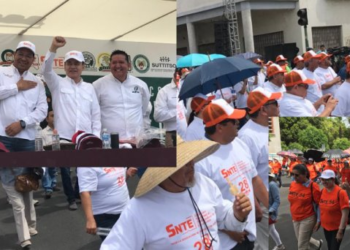 Se suman 20,000 sindicalizados al desfile del Día del Trabajo en Hermosillo